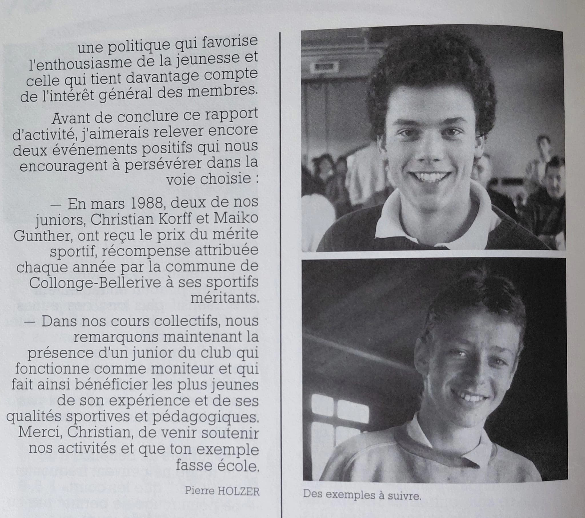 Photo historique du TCCB — 2