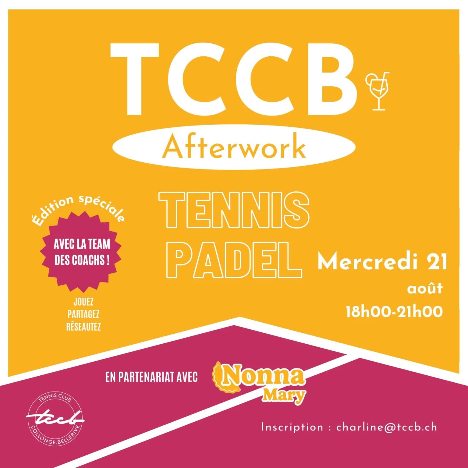 Afterwork de la rentrée au TCCB
