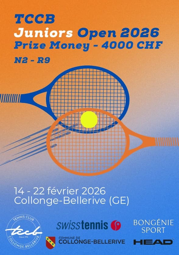 Annonce du TCCB Juniors Open 2026
