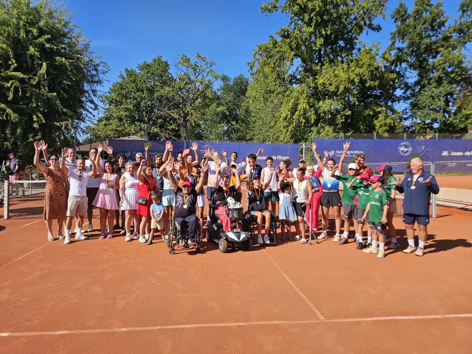 Group photo of champions and participants at the 2026 Geneva Championships finals at TCCB