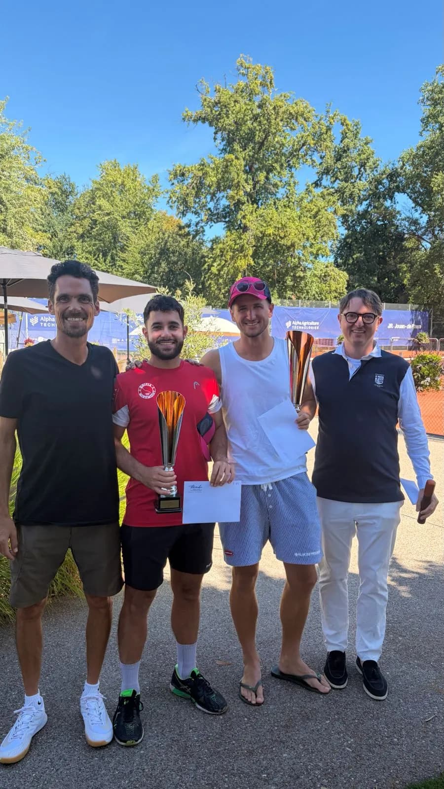 Remise des prix du tableau Messieurs R5/R9 du TCCB Open