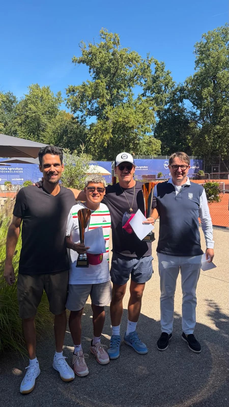 Remise des prix du tableau Messieurs N4/R4 du TCCB Open